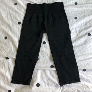 Ivy Park Black Cropped Leggings